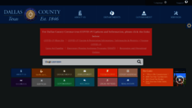 What Dallascounty.org website looked like in 2021 (3 years ago)
