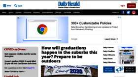 What Dailyherald.com website looked like in 2021 (3 years ago)
