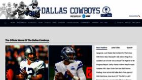 What Dallascowboys.com website looked like in 2021 (3 years ago)