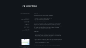 What Daringfireball.net website looked like in 2021 (3 years ago)
