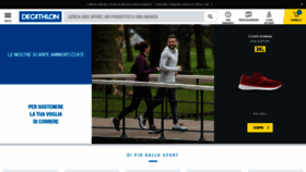 What Decathlon.it website looked like in 2021 (3 years ago)