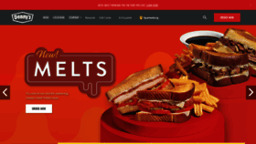 What Dennys.com website looked like in 2021 (3 years ago)