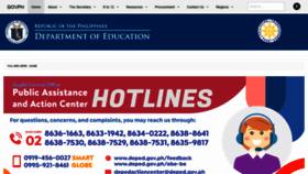 What Deped.gov.ph website looked like in 2021 (3 years ago)