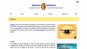 What Dhamma.org website looked like in 2021 (3 years ago)