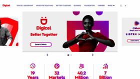 What Digicelgroup.com website looked like in 2021 (3 years ago)