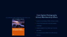 What Digital-photography-school.com website looked like in 2021 (3 years ago)