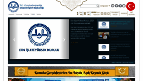 What Diyanet.gov.tr website looked like in 2021 (3 years ago)