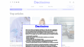What Doctissimo.fr website looked like in 2021 (3 years ago)