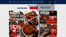 What Dominos.com website looked like in 2021 (3 years ago)