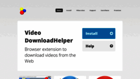 What Downloadhelper.net website looked like in 2021 (3 years ago)