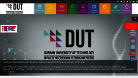 What Dut.ac.za website looked like in 2021 (3 years ago)