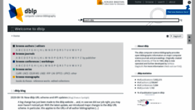 What Dblp.org website looked like in 2021 (4 years ago)