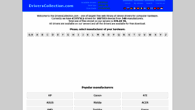 What Driverscollection.com website looked like in 2021 (4 years ago)