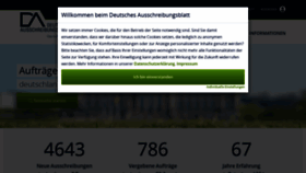 What Deutsches-ausschreibungsblatt.de website looked like in 2021 (3 years ago)