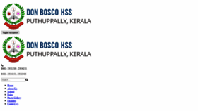 What Donboscoschoolputhuppally.org website looked like in 2021 (4 years ago)