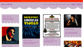 What Davidbyrne.com website looked like in 2021 (3 years ago)