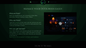 What Dota2mods.com website looked like in 2021 (3 years ago)