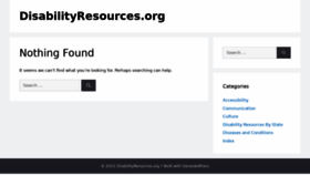 What Disabilityresources.org website looked like in 2021 (3 years ago)
