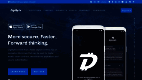 What Digibyte.org website looked like in 2021 (3 years ago)