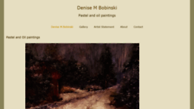 What Denisebobinskiart.com website looked like in 2021 (3 years ago)