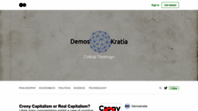 What Demoskratia.org website looked like in 2021 (3 years ago)