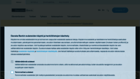 What Danskebank.fi website looked like in 2021 (3 years ago)