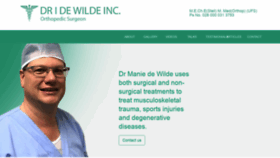What Drdewilde.co.za website looked like in 2021 (3 years ago)