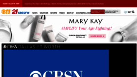 What Dfw.cbslocal.com website looked like in 2021 (3 years ago)