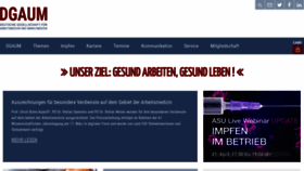 What Dgaum.de website looked like in 2021 (4 years ago)