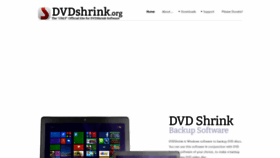 What Dvdshrink.org website looked like in 2021 (3 years ago)