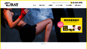 What D-blaze.jp website looked like in 2021 (3 years ago)