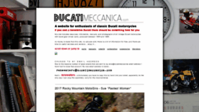 What Ducatimeccanica.com website looked like in 2021 (3 years ago)