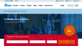 What Delta.nl website looked like in 2021 (3 years ago)
