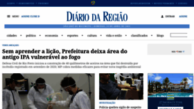 What Diariodaregiao.com.br website looked like in 2021 (3 years ago)