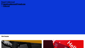 What Danielcalderwood.com website looked like in 2021 (4 years ago)