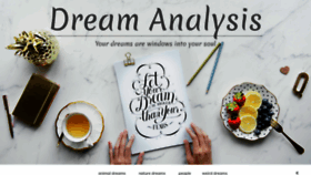 What Dreamanalysis.info website looked like in 2021 (3 years ago)