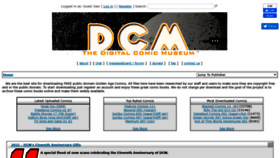 What Digitalcomicmuseum.com website looked like in 2021 (3 years ago)