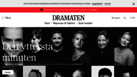 What Dramaten.se website looked like in 2021 (3 years ago)