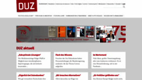 What Duz.de website looked like in 2021 (3 years ago)