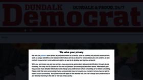 What Dundalkdemocrat.ie website looked like in 2021 (3 years ago)