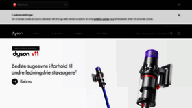 What Dyson.dk website looked like in 2021 (3 years ago)