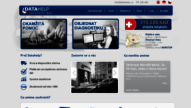 What Datahelp.cz website looked like in 2021 (3 years ago)