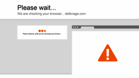 What Defenage.com website looked like in 2021 (3 years ago)