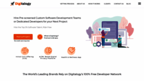 What Digitalogy.co website looked like in 2021 (4 years ago)