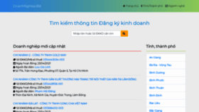 What Doanhnghiep.biz website looked like in 2021 (3 years ago)