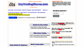 What Daytradingshares.com website looked like in 2021 (3 years ago)