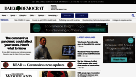 What Dailydemocrat.com website looked like in 2021 (3 years ago)