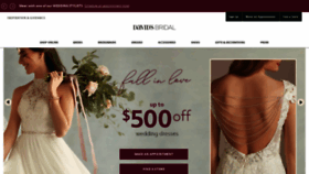 What Davidsbridal.ca website looked like in 2021 (3 years ago)