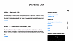 What Downloadcult.org website looked like in 2021 (3 years ago)
