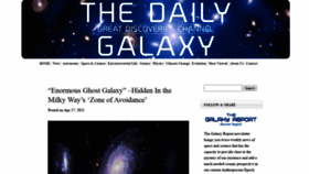 What Dailygalaxy.com website looked like in 2021 (3 years ago)